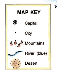 North America Map - Maps for the Classroom