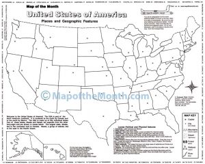USA Places and Geographic Features
