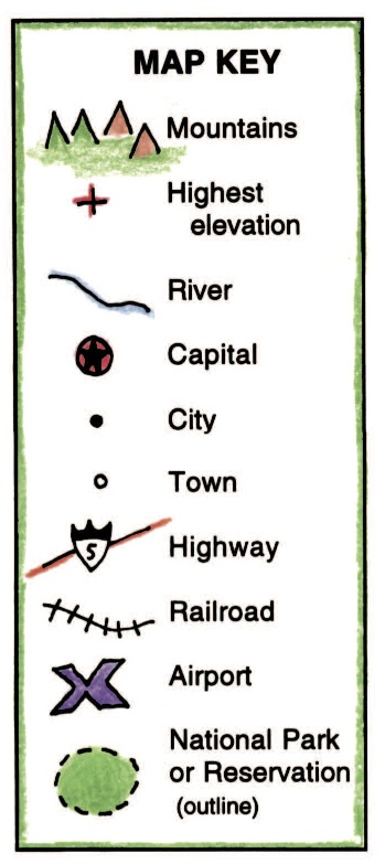 Symbols In A Map Key Maps For The Classroom   Mapskeystate 