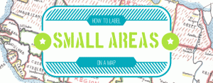 how to label small areas on a map