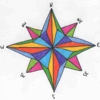 pretty compass rose