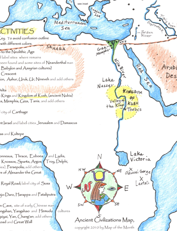 ancient civilizations map