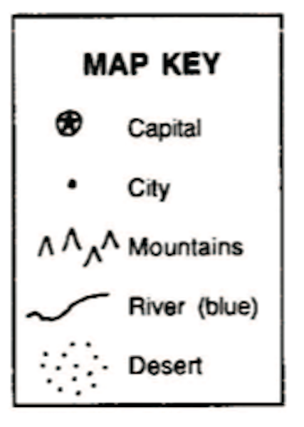 map key symbols mountains