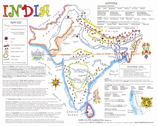 Himalayas And Mt Everest Greatest Peaks Maps For The Classroom