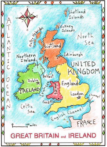 Easy and Fun: British Isles Basic Facts! - Maps for the Classroom