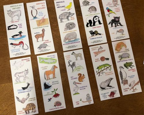 Animals All Around Bookmarks